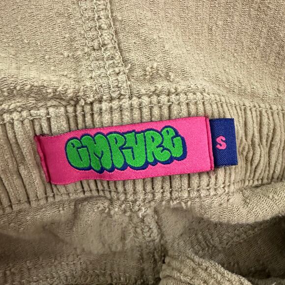 Empyre Suzie Corduroy Tan Bib Overalls Jumpsuit Small 100% Cotton Y2K 90s Skater - Picture 11 of 12